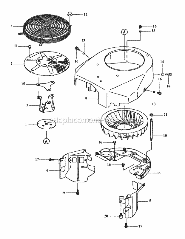 Fh500v-Cs14 Cooling Equipment Diagram and Parts List for M48-KWS 53AB5D4M150-17-HP Cub Cadet Lawn Tractor